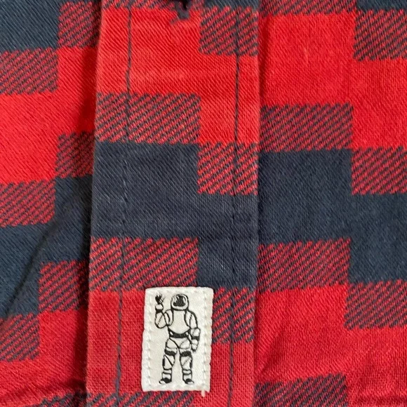 Billionaire Boys Club Luxury Streetwear 100% Cotton Flannel Digi Plaid Shirt LG - Picture 14 of 15